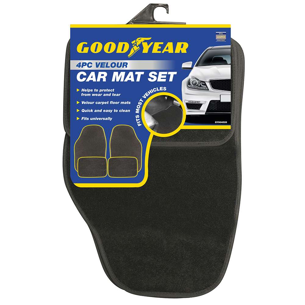 Goodyear 4PC Car Mat Set